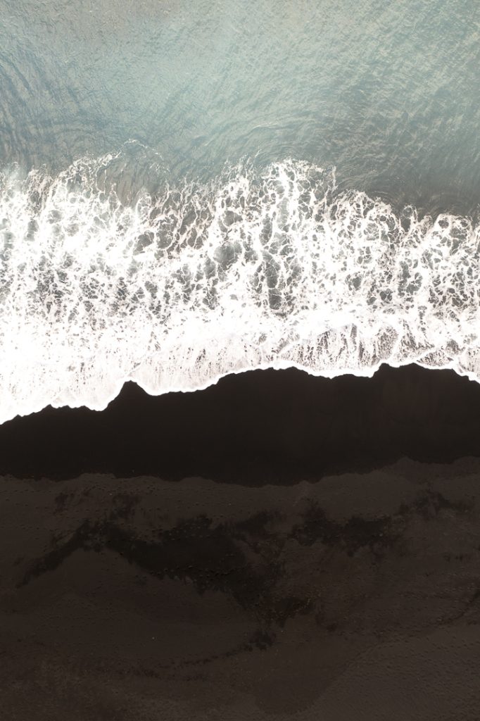 Black sand beach in Lanzarote